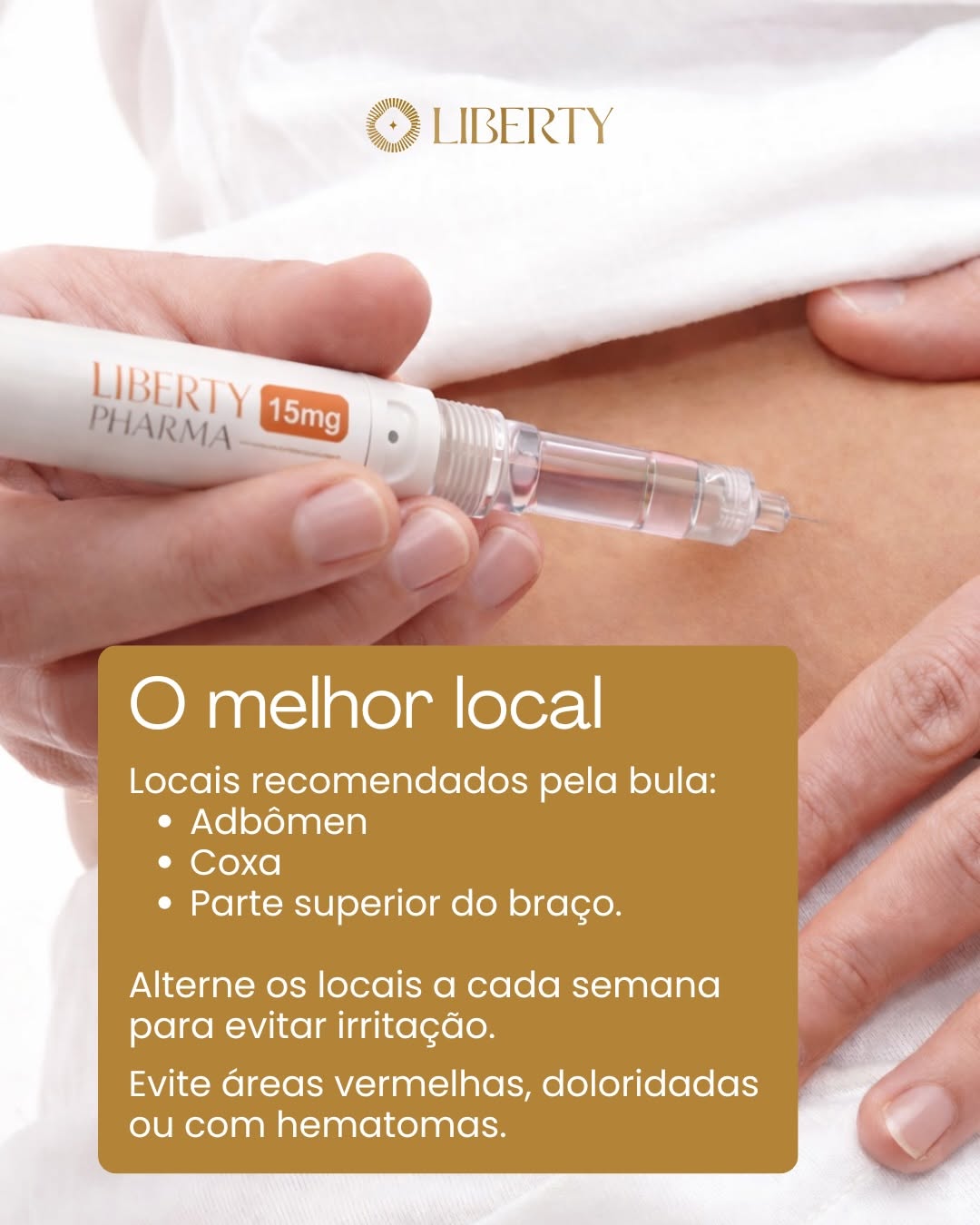 Aplicacao da caneta